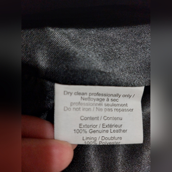 SOLD Black Suede Leather Blazer In Perfect Condition - Medium - Picture 7 of 8